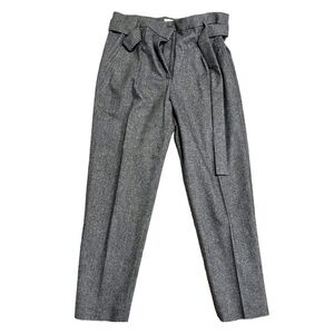 Brunello Cucinelli 6 Tweed Herringbone
Pants Paperbag High Waist